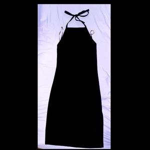 Black Neck Tie Dress